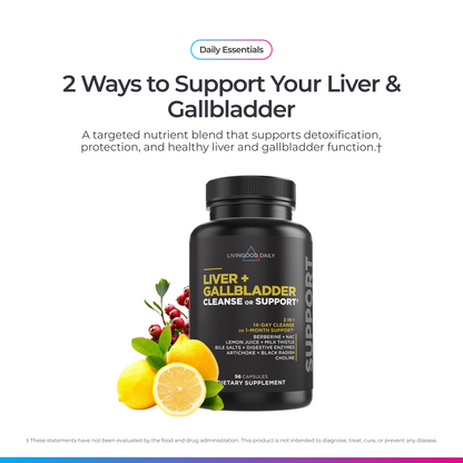 Livingood Daily Liver + Gallbladder Cleanse or Support
