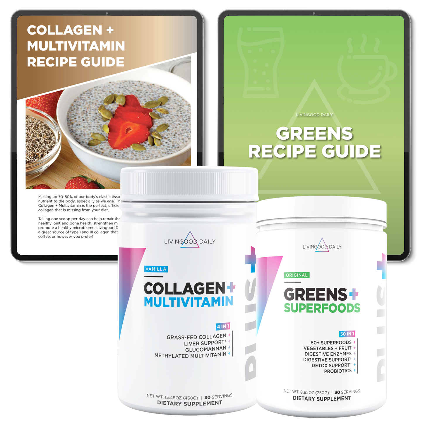 Livingood Daily Collagen and Greens Recipe Bundle