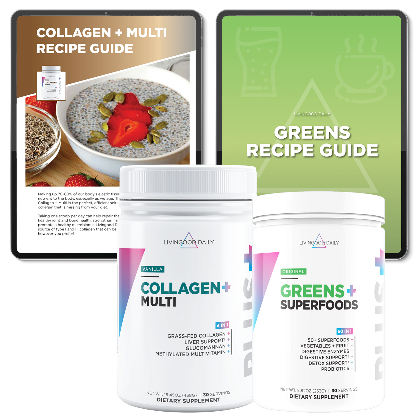 Livingood Daily Collagen and Greens Recipe Bundle