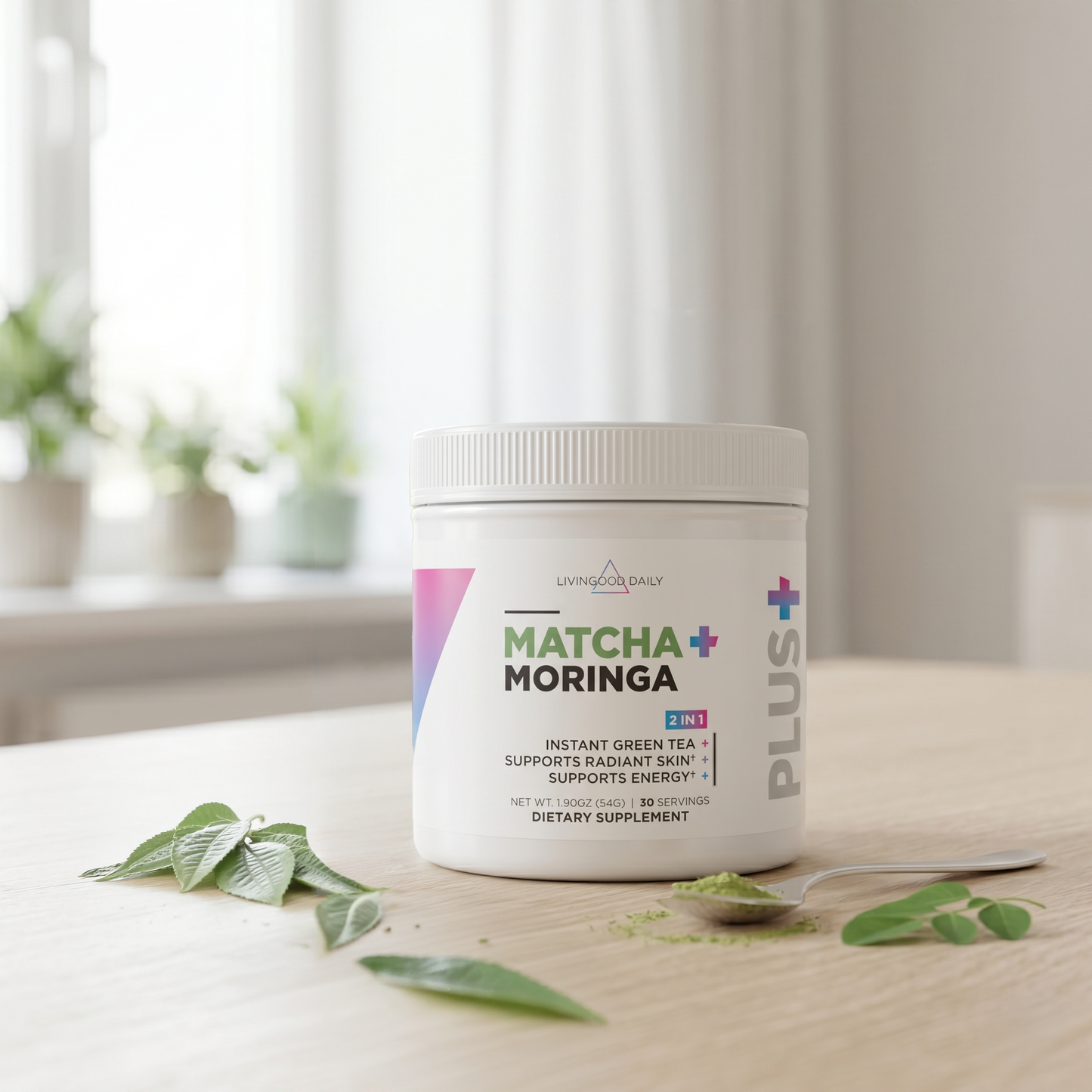 Livingood Daily Matcha + Moringa
