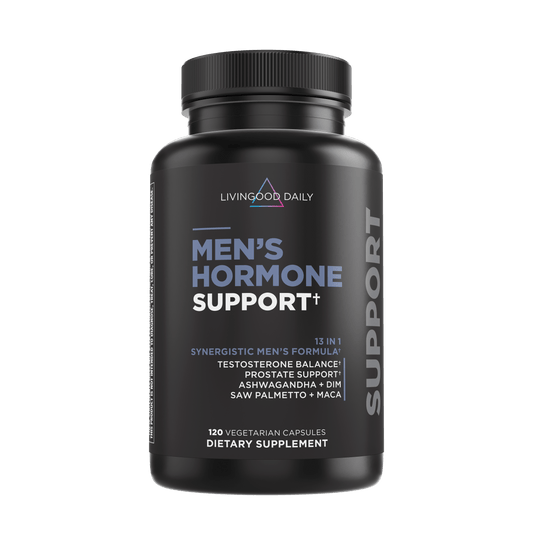 Livingood Daily Men's Hormone Support supplement bottle