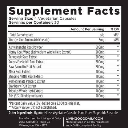 Livingood Daily Men's Hormone Support