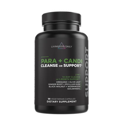 Livingood Daily Para + Candi Cleanse and Support Supplement Bottle