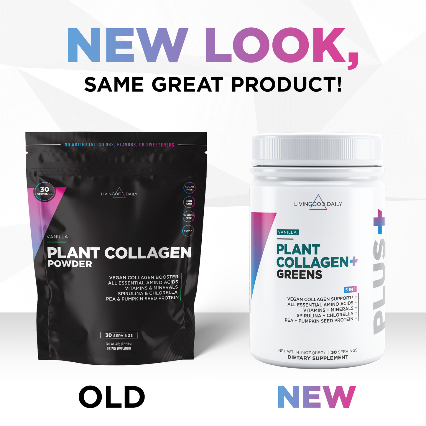 CLEARANCE DEAL! Livingood Daily Plant Collagen + Greens (Vanilla)