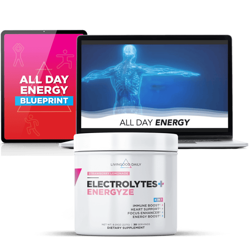 digital-energy-blueprint-on-tablet-electrolyte-supplement-container-laptop-displaying-animated-human-figure-energy-concept