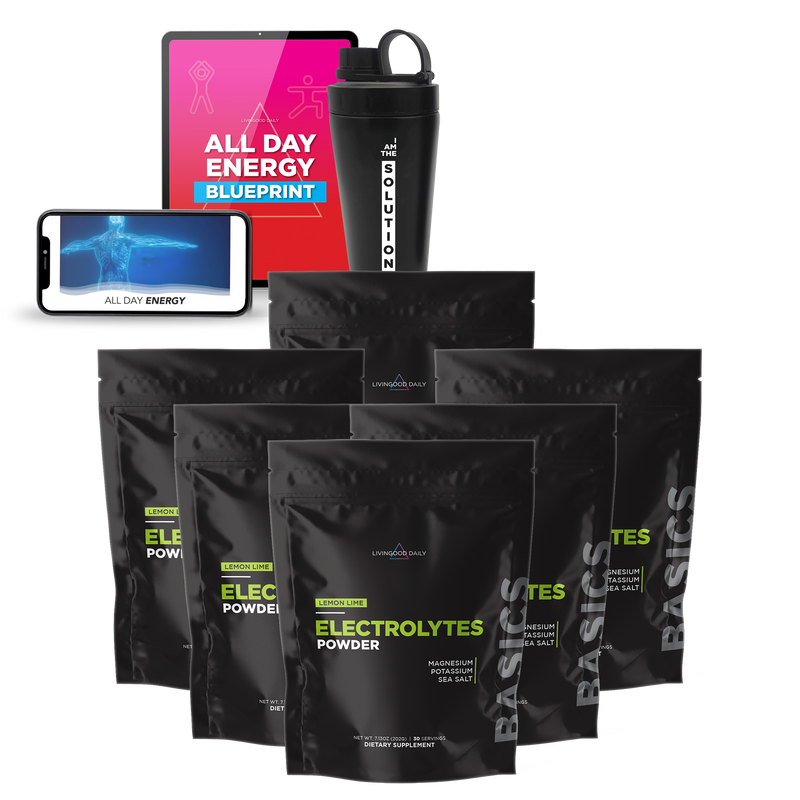 Electrolyte Powder Packets, Energy Drink Mix, Shaker Bottle, Nutritional E-Book, Mobile Device