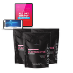 Energy supplement packets smartphone tablet All Day Energy Blueprint Strawberry Lemonade Electrolytes Powder.