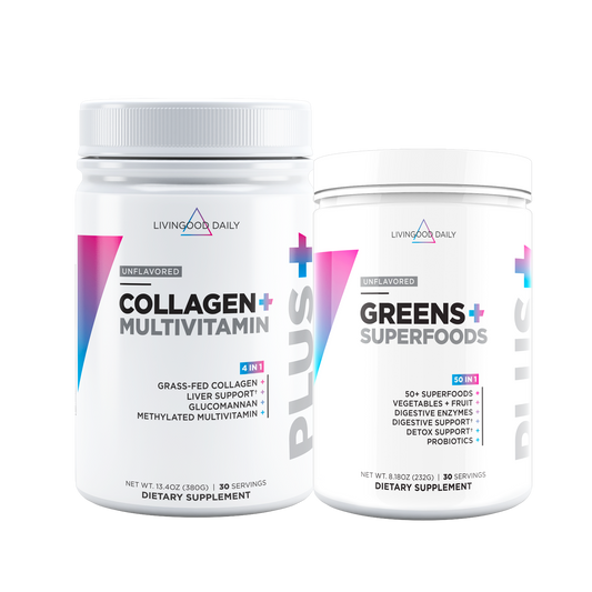 Livingood Daily Unflavored Collagen & Greens Bundle