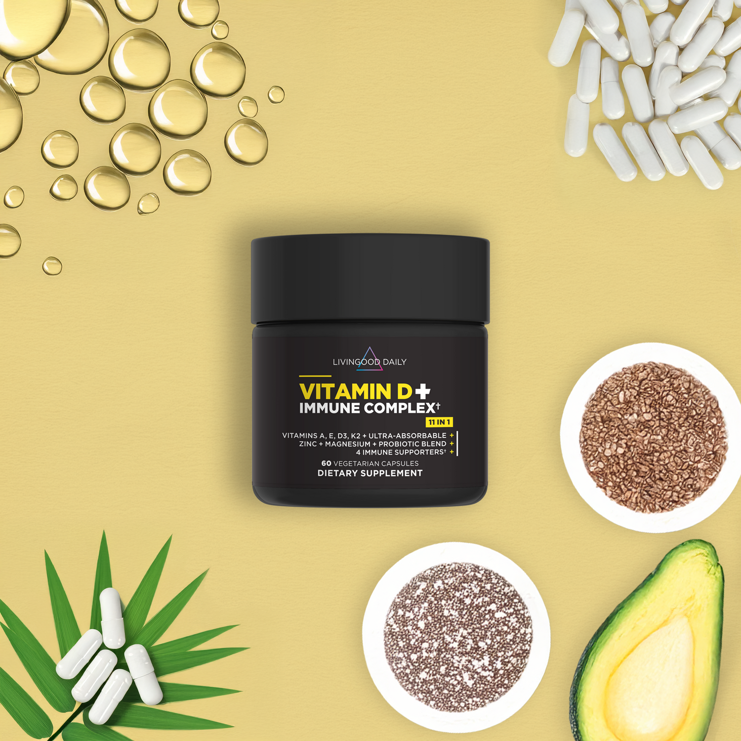 Livingood Daily Vitamin D + Immune Complex