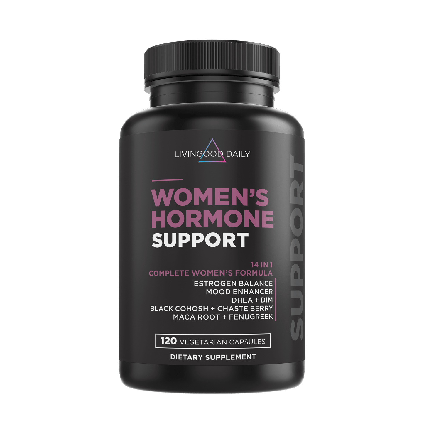 Livingood Daily Women's Hormone Support supplement bottle
