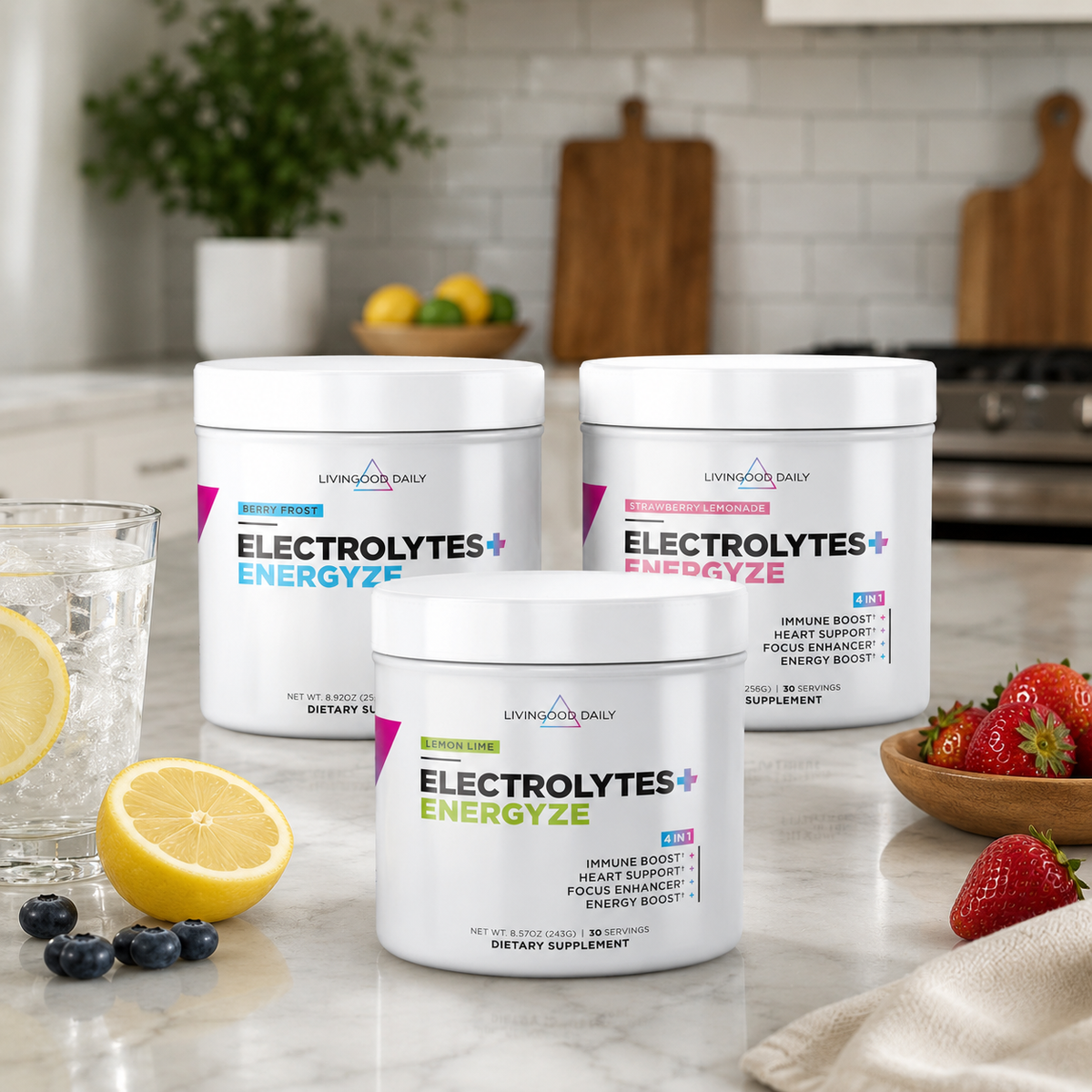 Livingood Daily Electrolytes + Energyze Variety Bundle