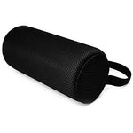 black portable travel case accessory with zipper and handle